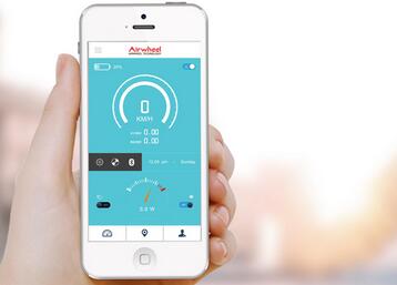 El nuevo modelo, Airwheel A3, es capaz de conectarse al teléfono móvil a través de APP. La APP se puede descargar en línea.